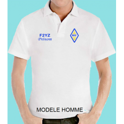 Polo à manches courtes, avec logo du REF brodé et possibilité de personnalisation