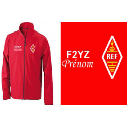Veste coupe-vent avec logo du REF brodé et possibilité de personnalisation