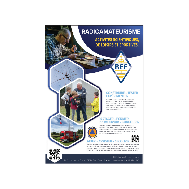 Jeu de 2 affiches de promotion des activités radioamateur Jeu de 2 affiches de promotion des activités radioamateur
