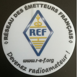 Lot de 5 Stickers REF – Ø 80 mm – Vinyle pour vitre de véhicule