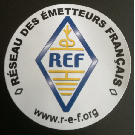 Lot de 10 Stickers REF – Ø 80 mm – Vinyle