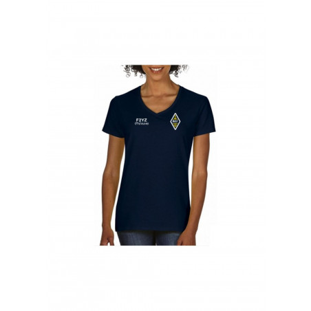 Tee-shirt à col en V avec logo du REF possibilité de personnalisation